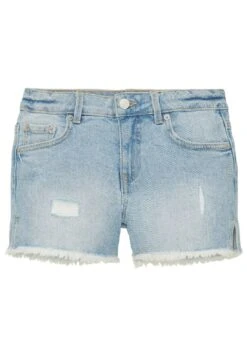 Tom Tailor Im Used-Look - Jeansshort - Used Light Stone Blue Denim