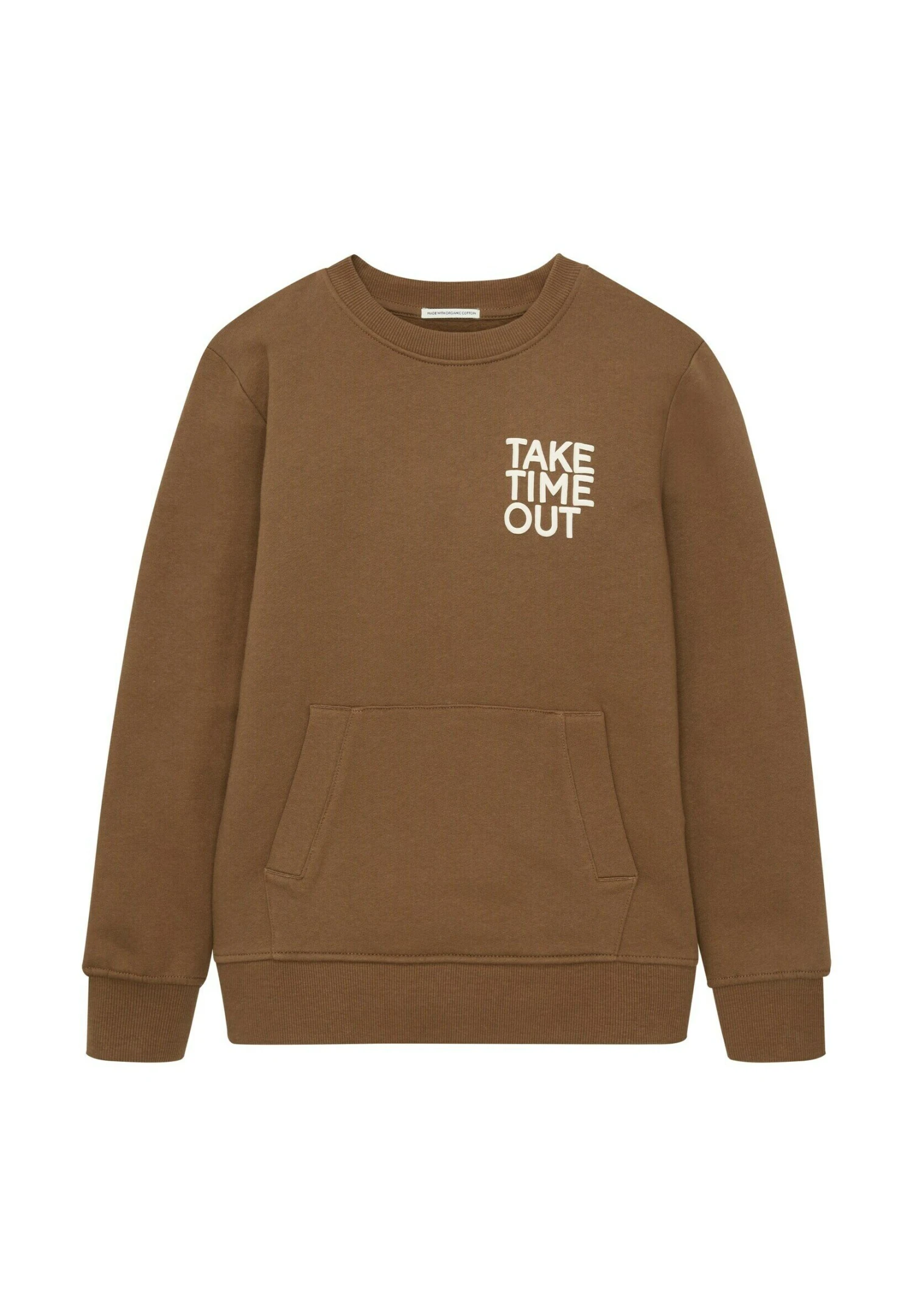 Tom Tailor Mit Textprint - Sweater - Medium Brown 3 Tom Tailor Mit Textprint - Sweater - Medium Brown