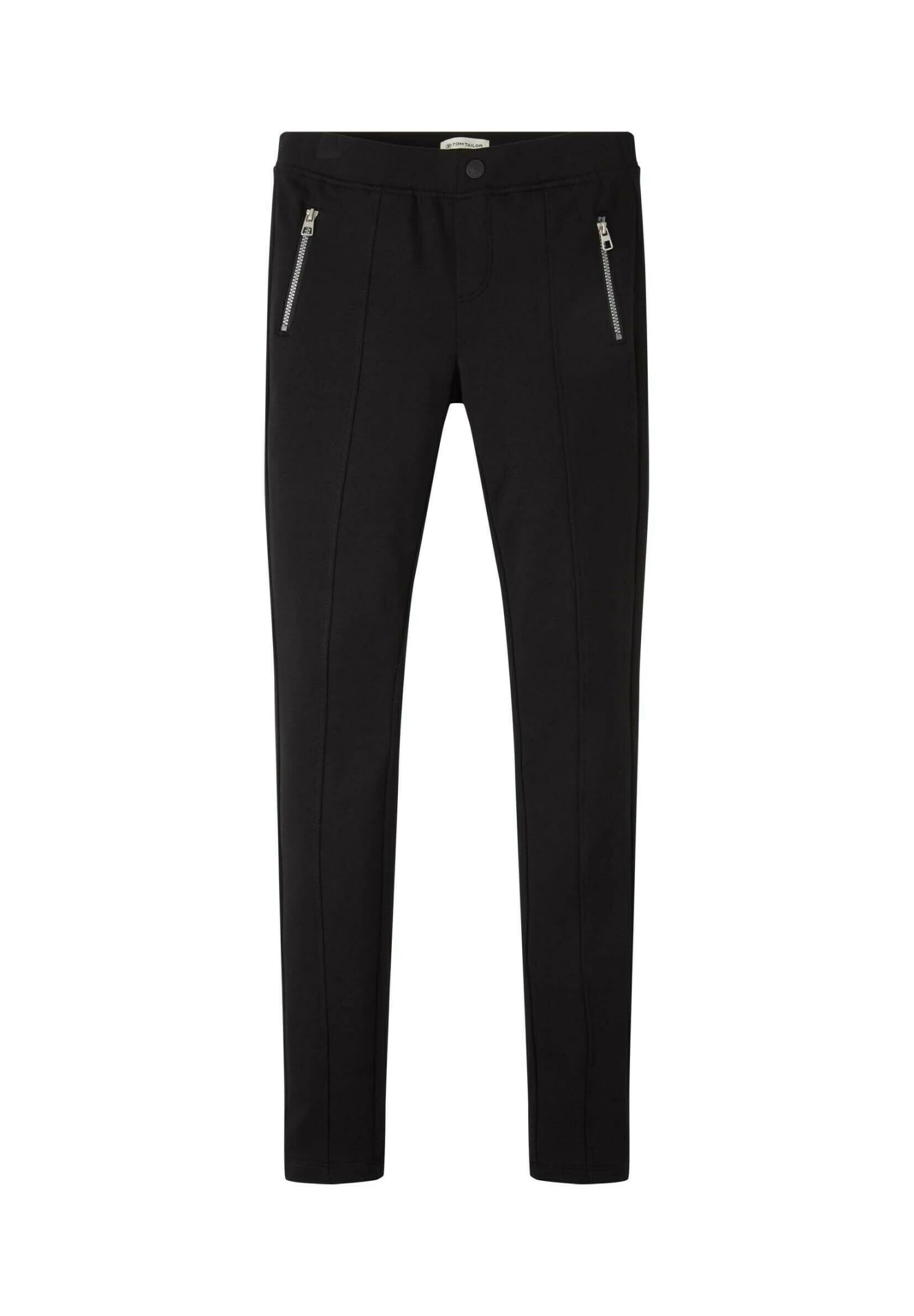 Tom Tailor Unifarbene- Broek - Black 3 Tom Tailor Unifarbene- Broek - Black