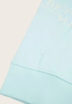 Tom Tailor Textprint  - Hoodie - Light Water Blue -Fusion c5edc16b54a64603a8a0e73338c44b17