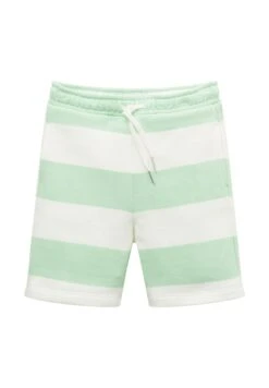 Tom Tailor Gestreifte - Trainingsbroek - White Green Stripe