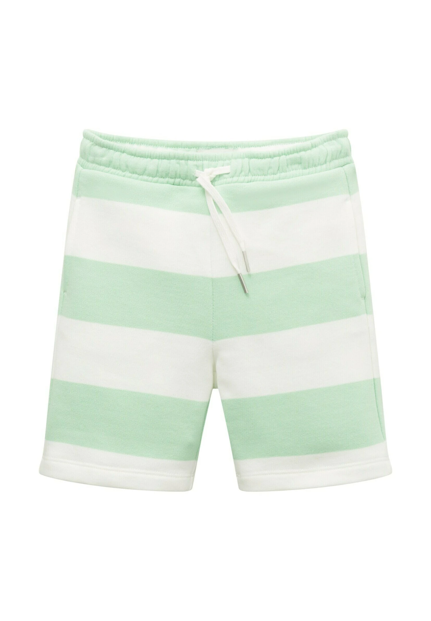 Tom Tailor Gestreifte - Trainingsbroek - White Green Stripe 3 Tom Tailor Gestreifte - Trainingsbroek - White Green Stripe