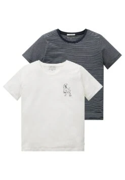 Tom Tailor Double Pack - T-Shirt Print - White