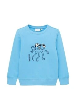 Tom Tailor Mit Artwork  - Sweater - Rainy Sky Blue