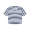 Tom Tailor Gestreiftes - T-Shirt Print - Navy Blue Summer Stripe