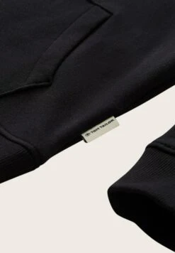 Tom Tailor Mit Logo- Hoodie - Black -Fusion d0aefb3f187e45a1b02a70d82b74a9cd