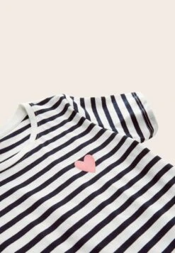 Tom Tailor Double Pack - T-Shirt Print - Whisper White Black -Fusion d7233a496484455c990bad2867cdbfb5