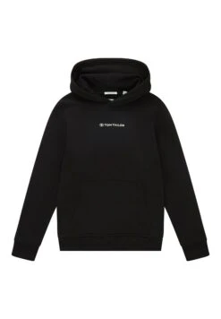 Tom Tailor Mit Logo- Hoodie - Black