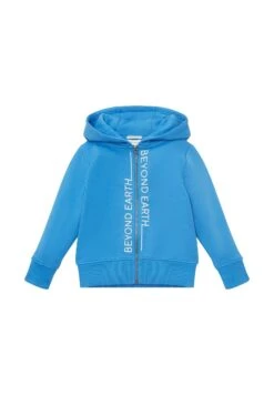 Tom Tailor Mit Textprint  - Sweater Met Rits - Strong Palace Blue