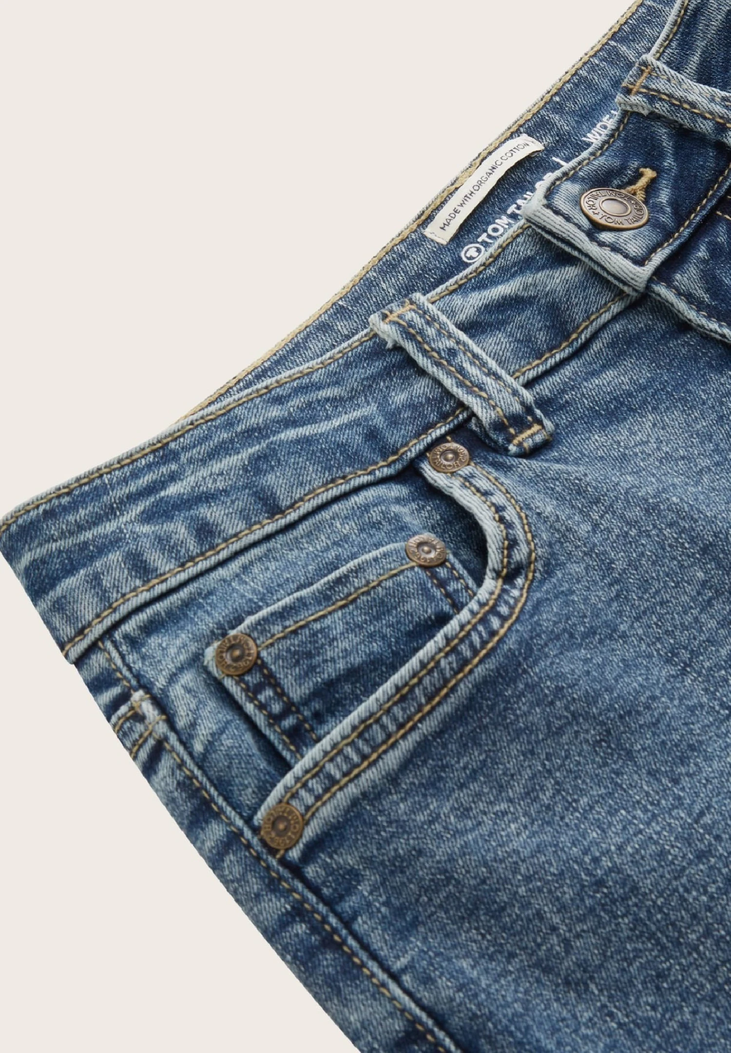 Tom Tailor Flared Jeans - Blue Denim 5 Tom Tailor Flared Jeans - Blue Denim - Afbeelding 3