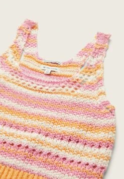 Tom Tailor Cropped- Top - Multicolor Knit Stripe -Fusion f431bfe8c85046a7a134a678dfbcdedd