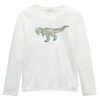 Tom Tailor Mit Motivprint - Longsleeve - Whisper White