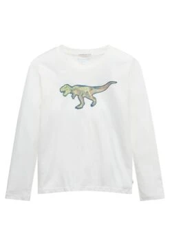 Tom Tailor Mit Motivprint - Longsleeve - Whisper White