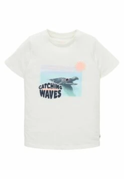 Tom Tailor Mit Print - T-Shirt Print - Wool White
