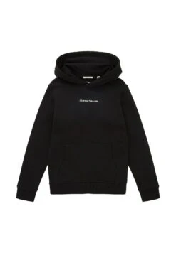 Tom Tailor Mit Logo Print  - Hoodie - Black