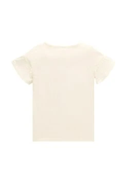 Tom Tailor Mit Rüschen - T-Shirt Print - Wool White 6 Tom Tailor Mit Rüschen - T-Shirt Print - Wool White -Fusion fa46f4e1ad0646fa943467e06b919582