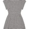 Tom Tailor Jerseyjurk - Offwhite Coal Grey Stripe -Fusion fd25e5cf13c74365b7854b7c79f0809f