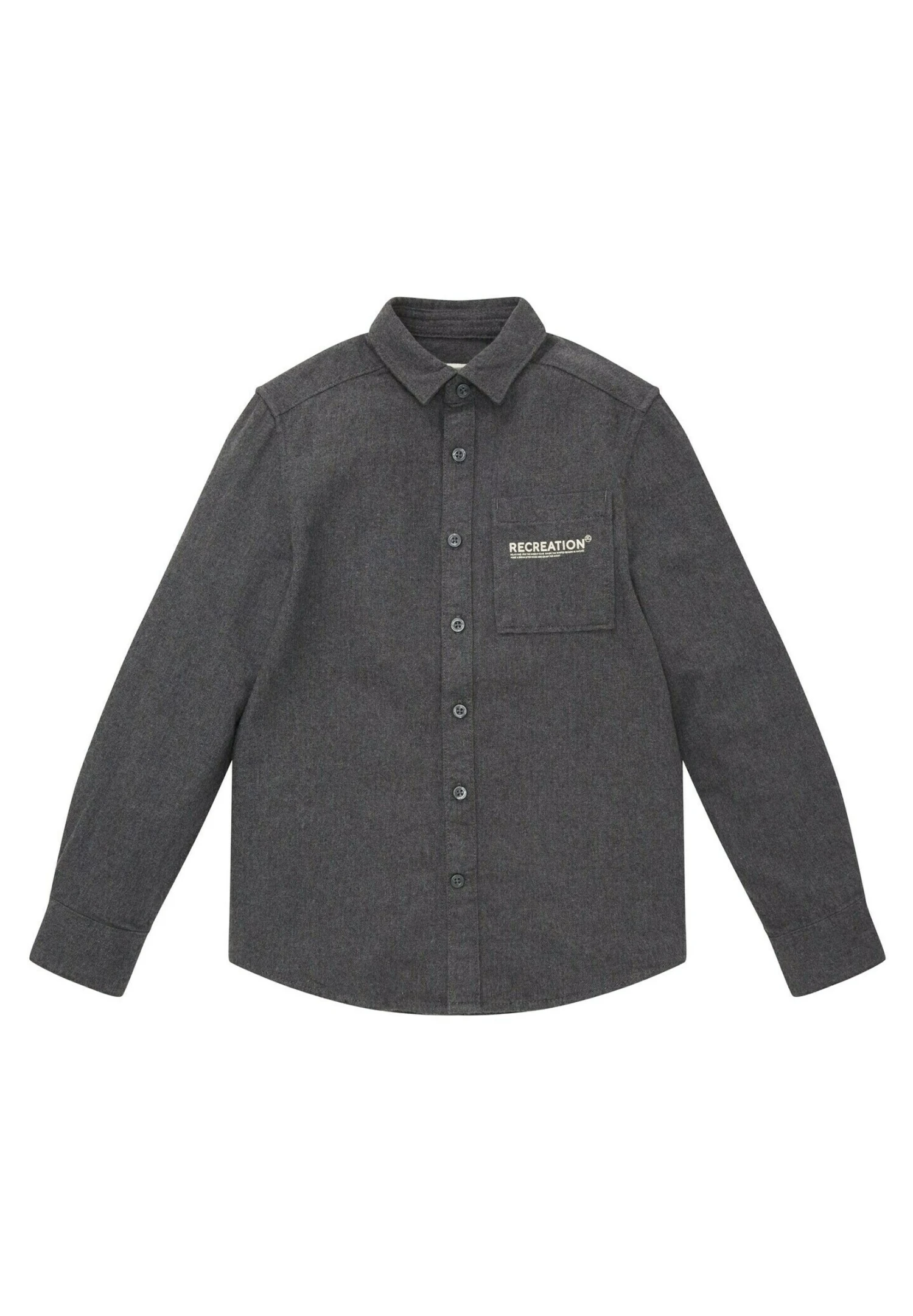 Tom Tailor Flanellhemd - Overhemd - Dark Grey Melange 3 Tom Tailor Flanellhemd - Overhemd - Dark Grey Melange